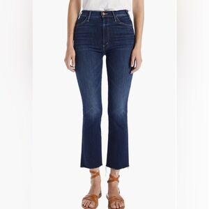 MOTHER Hustler Fray Ankle Bootcut Jeans